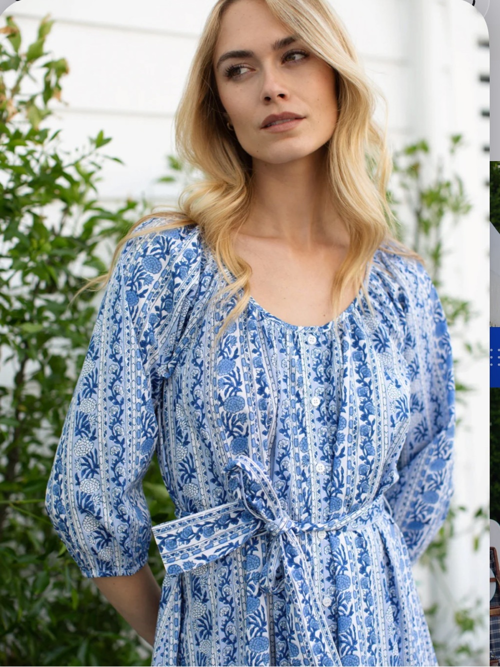 NEW Marea by Liz Joy Sophie dress. M. Atlantic Wisteria. NWOT - Picture 4 of 10